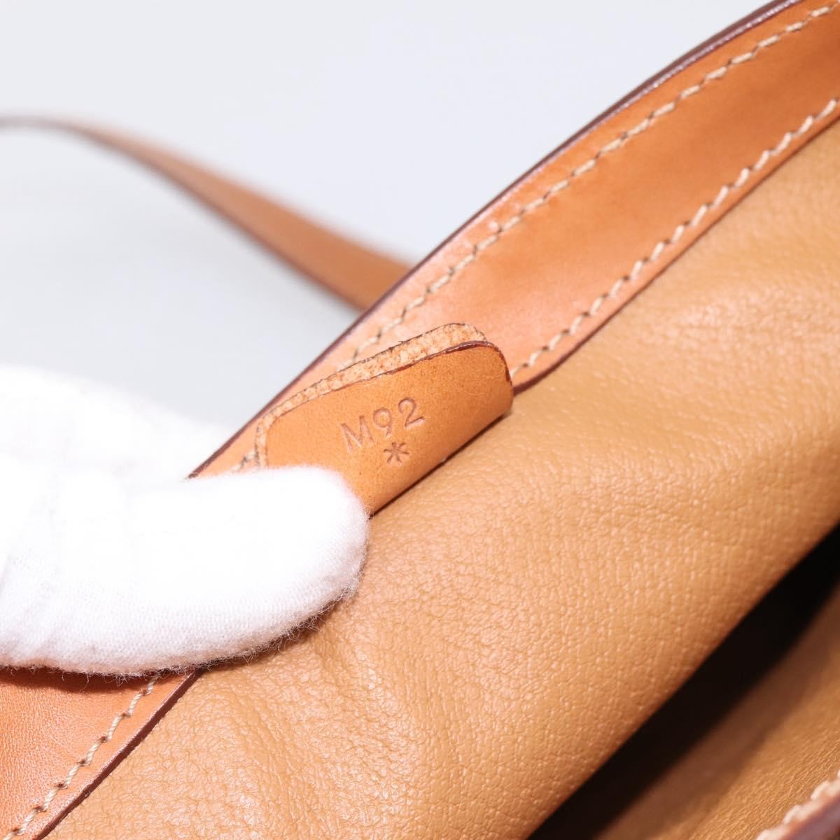 Celine Macadam Leather, Brown, Canvas, Shoulder Bag