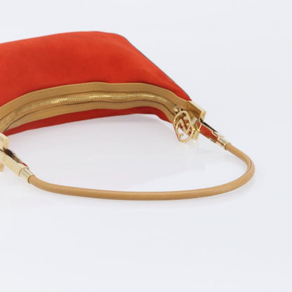 Gucci Vintage Zip Hobo Leather & Suede, Red, Suede, Shoulder Bag