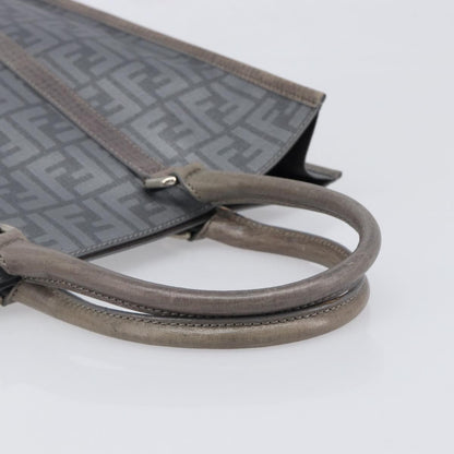 Fendi Open Shopping Zucca Canvas, Gray, Canvas, Tote Bag