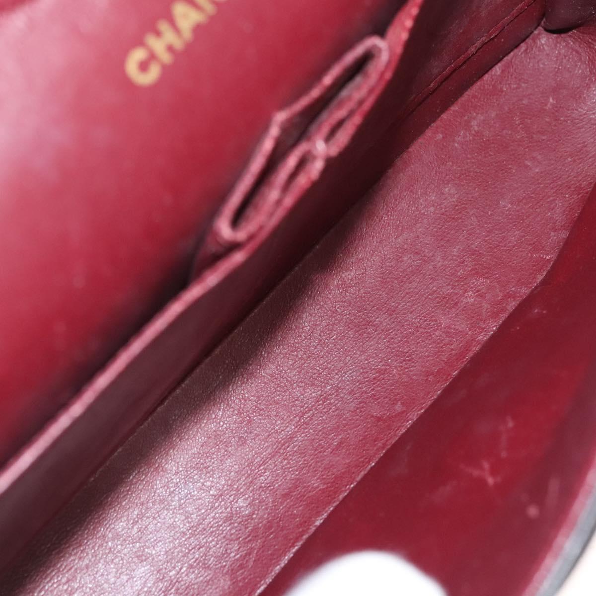 Chanel Vintage Classic Double Flap Bag Quilted Lambskin, BLACK, LEATHER, Shoulder bag