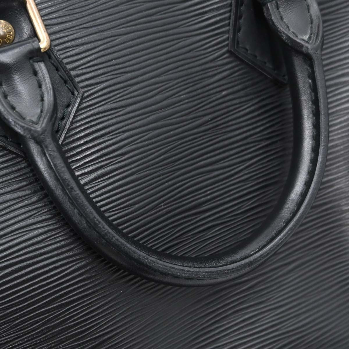 Louis Vuitton Speedy Epi Leather, Black, Leather, Handbag