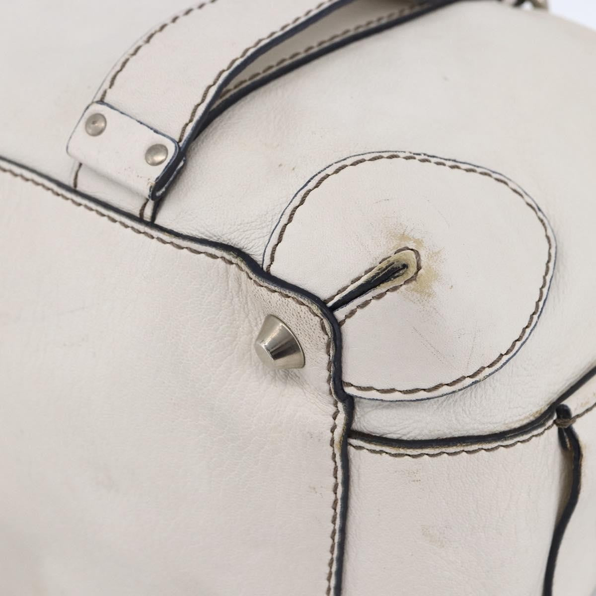 Chloe Handbag Leather, White, Leather, Handbag