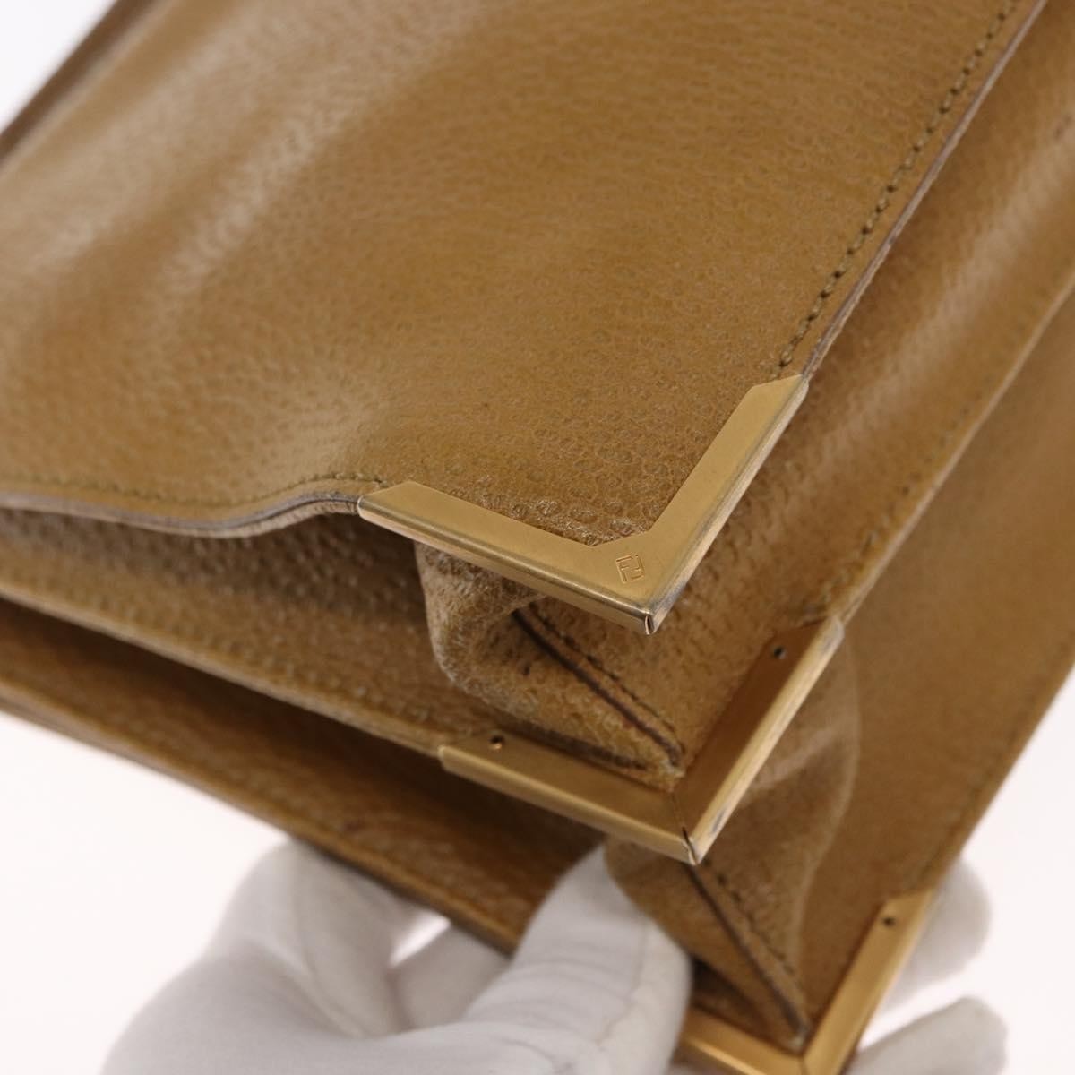 Fendi Classico No. 1 Zucca Canvas, Brown, Leather, Handbag