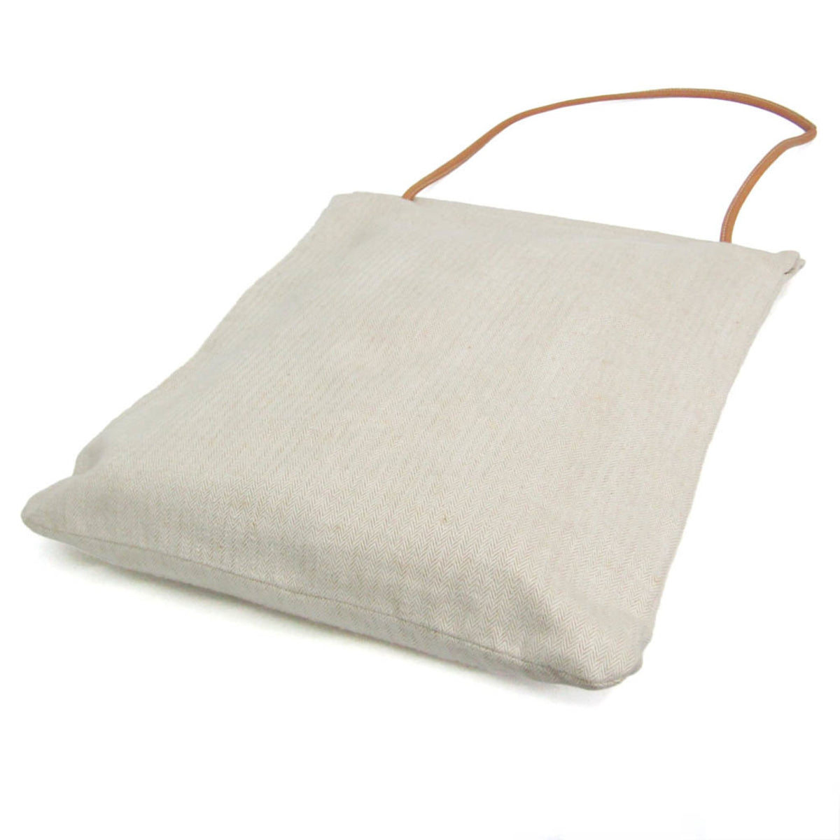 Hermes Aline Toile, Beige, Cotton, Shoulder Bag