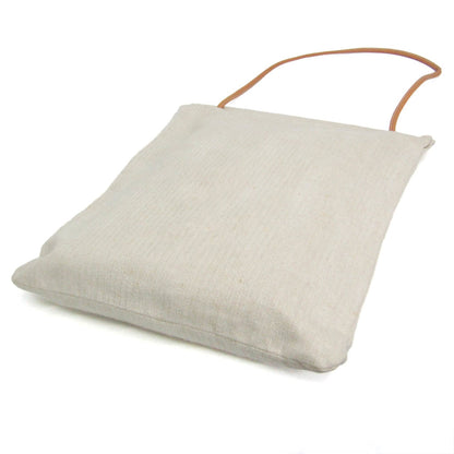 Hermes Aline Toile, Beige, Cotton, Shoulder Bag