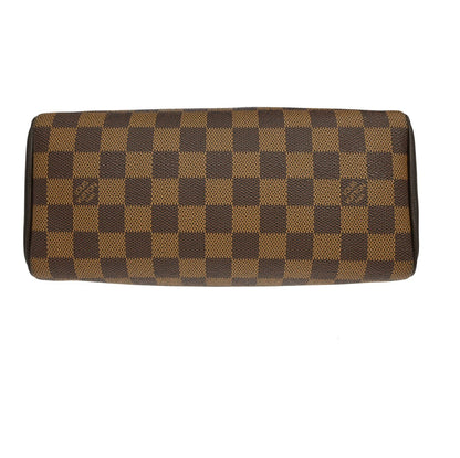 Louis Vuitton Brera Damier Ebene, Brown, Canvas, Handbag