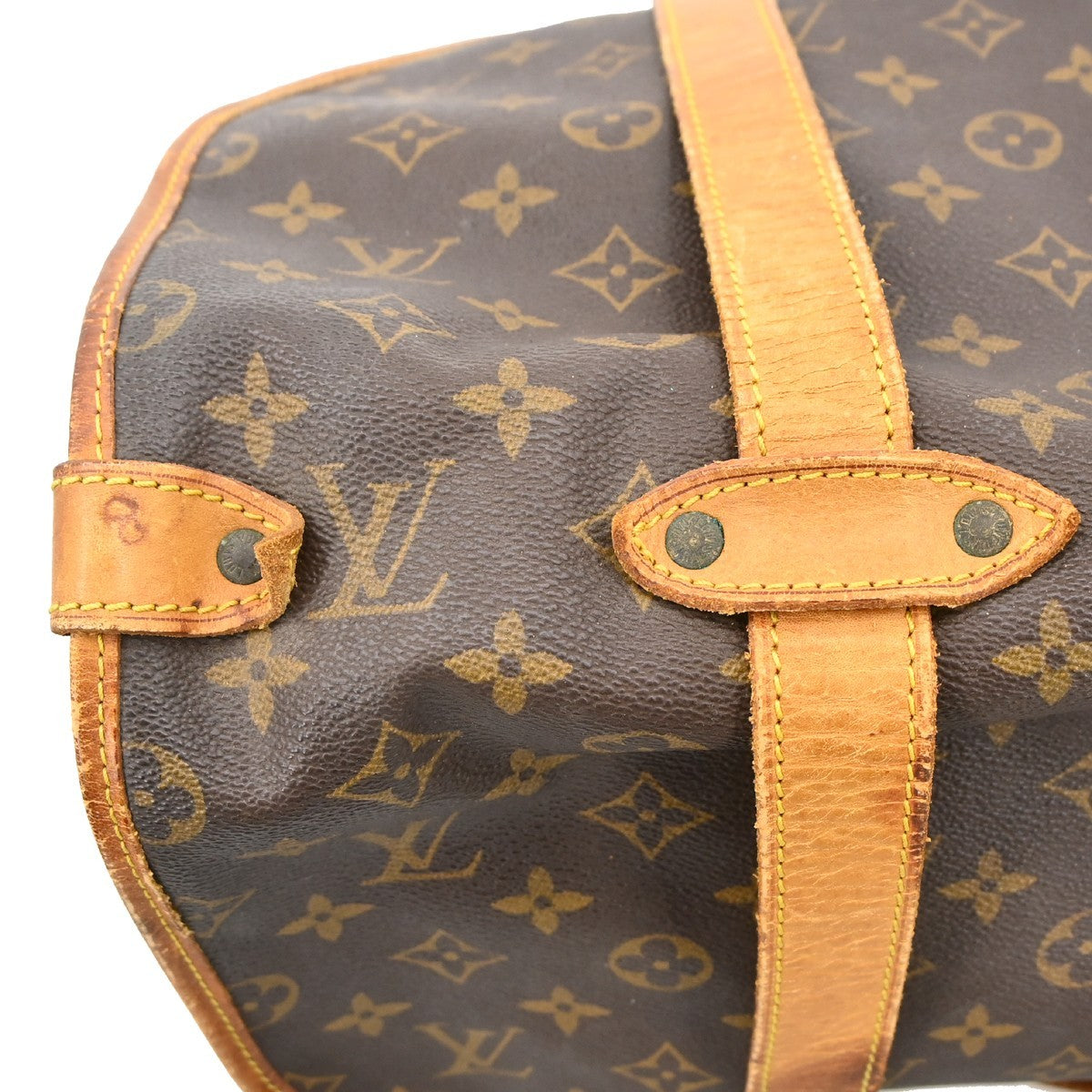 Louis Vuitton Saumur Monogram, Brown, Canvas, Shoulder Bag