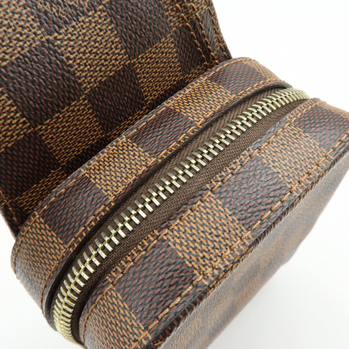 Louis Vuitton Geronimos Waist Damier, Brown, Canvas, Shoulder Bag