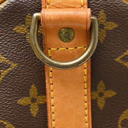 Louis Vuitton Keepall Bandoulière Monogram, Brown, Canvas, Travel Bag