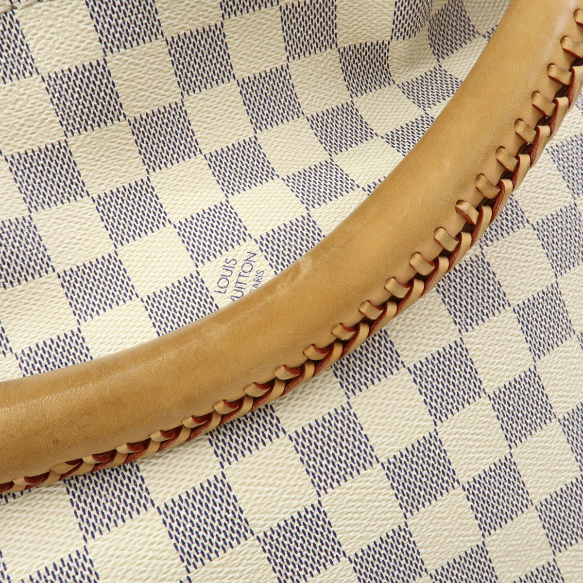 Louis Vuitton Artsy Damier, White, Canvas, Handbag