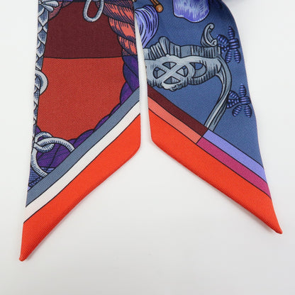 Hermes TWILLY SCARF Silk, Multicolour, Silk, Scarf