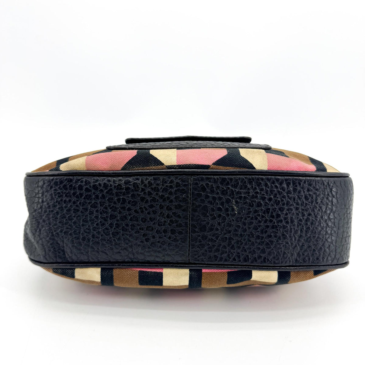 Prada Shoulder Canvas and Leather, Black, Canvas, Shoulder Bag