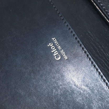 Chloe Sally Leather, Navy, Leather, Shoulder Bag