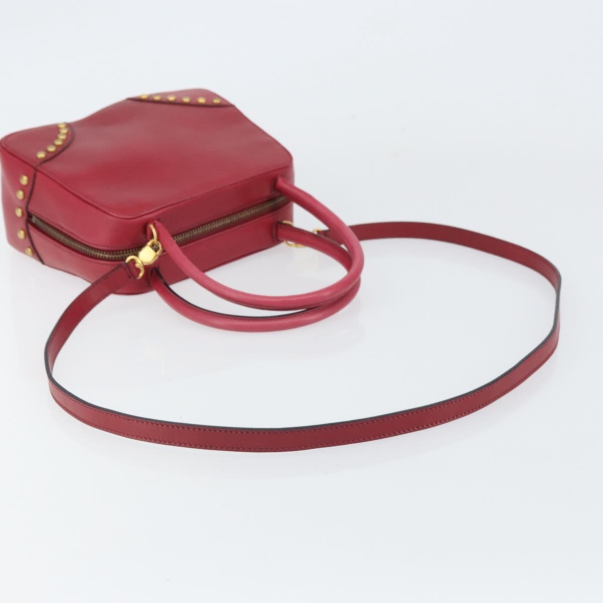 Celine Handbag Leather, Red, Leather, Handbag