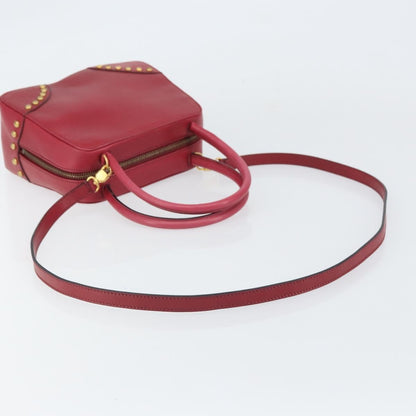 Celine Handbag Leather, Red, Leather, Handbag
