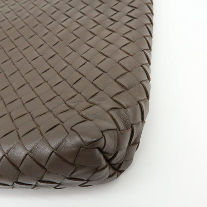 Bottega Veneta Shoulder Intrecciato Nappa, Brown, Leather, Shoulder Bag