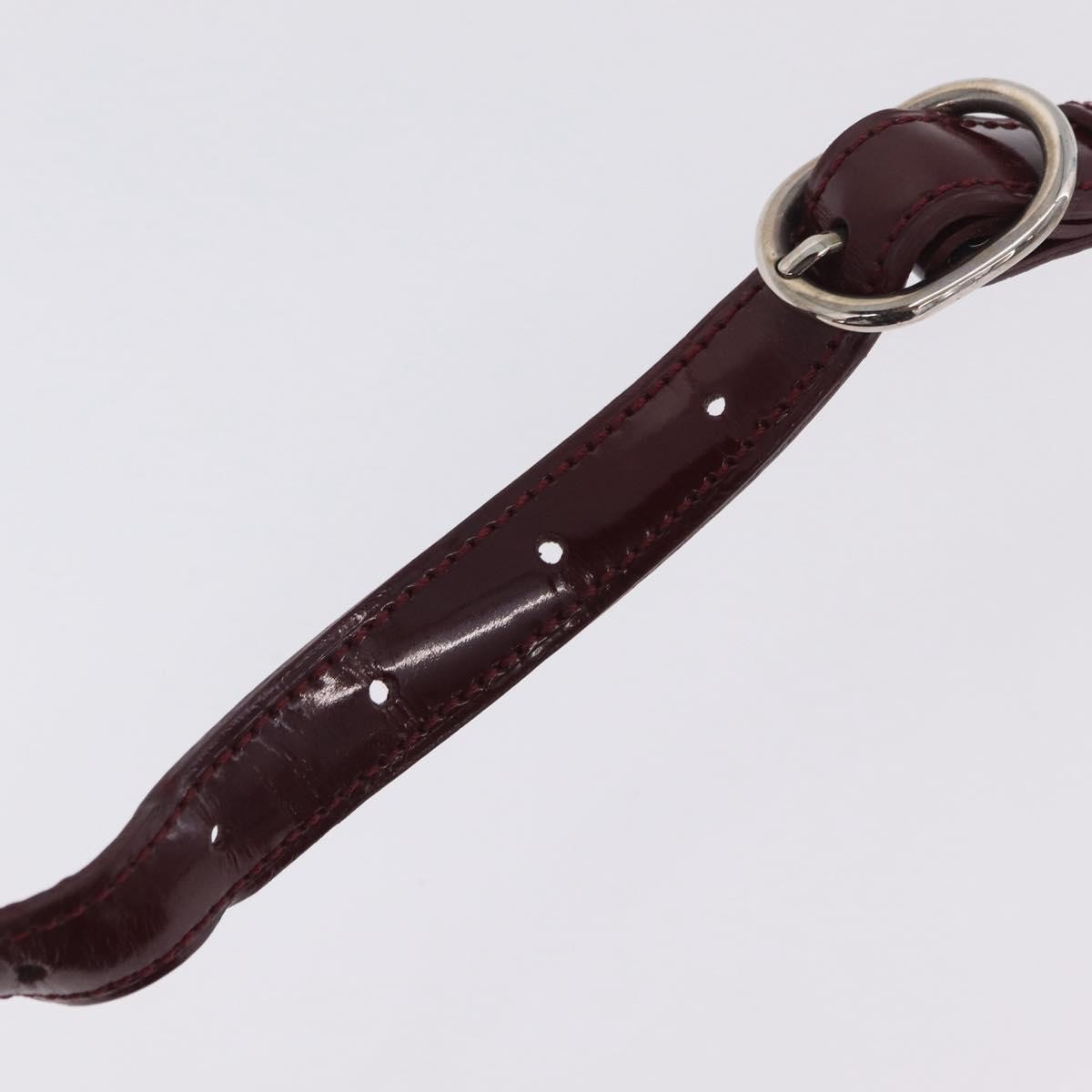 Cartier Panthère Shoulder Patent Leather, Burgundy, Patent Leather, Shoulder Bag
