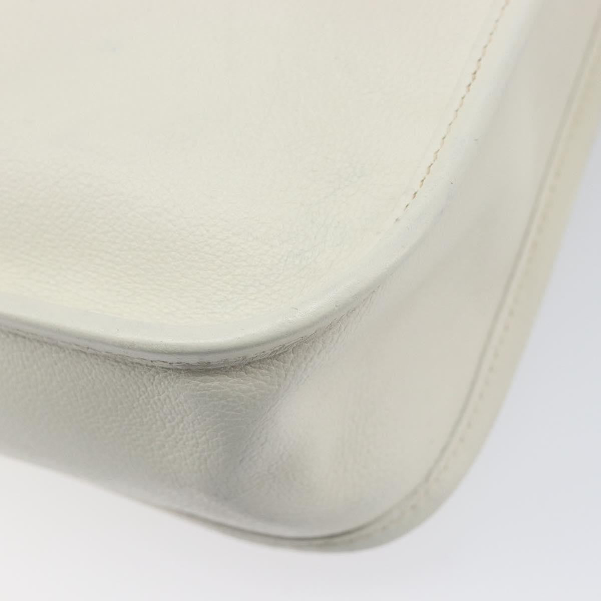 Hermes Vespa Courchevel, White, Leather, Shoulder Bag