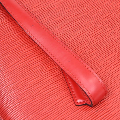 Louis Vuitton Lussac Epi Leather, Red, Leather, Handbag