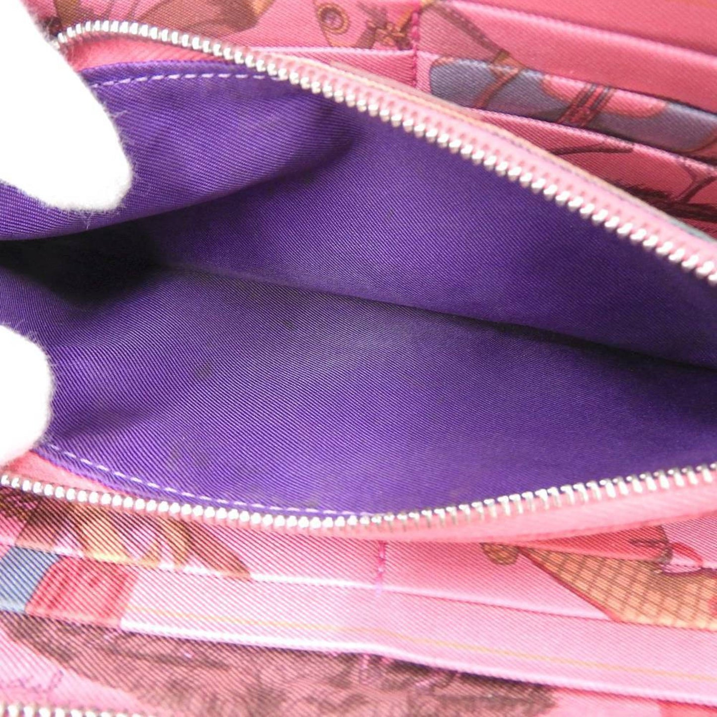 Hermès Silk'In, Red, Leather, wallet