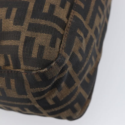 Fendi Logo Zucca Zucca, Brown, Canvas, Shoulder Bag