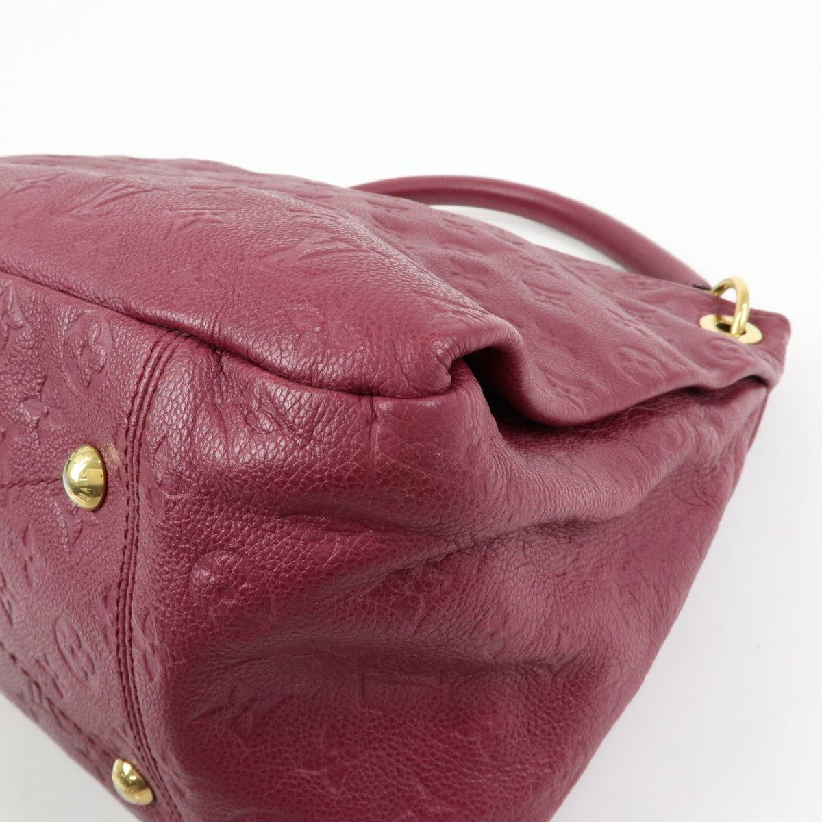 Louis Vuitton Artsy Monogram Empreinte Leather, Burgundy, Leather, Handbag