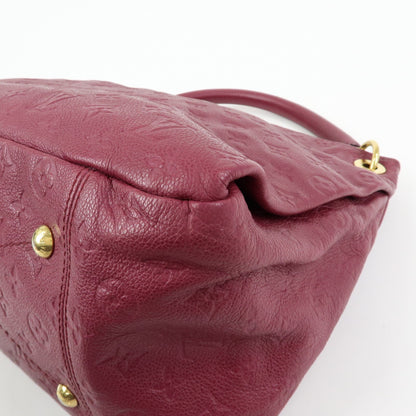 Louis Vuitton Artsy Monogram Empreinte Leather, Burgundy, Leather, Handbag