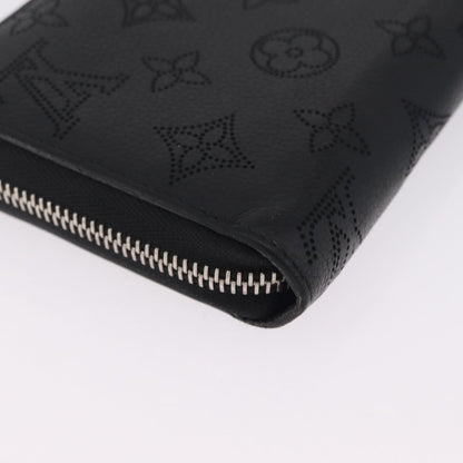 Louis Vuitton Zippy Mahina Leather, Black, Leather, Wallet