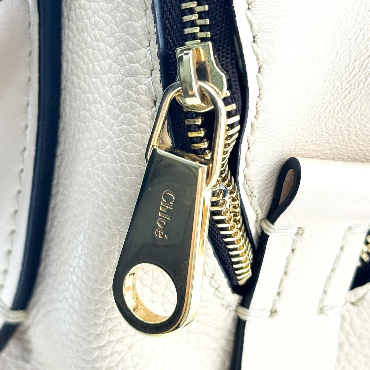 Chloe Daria Leather, Black, Leather, Handbag