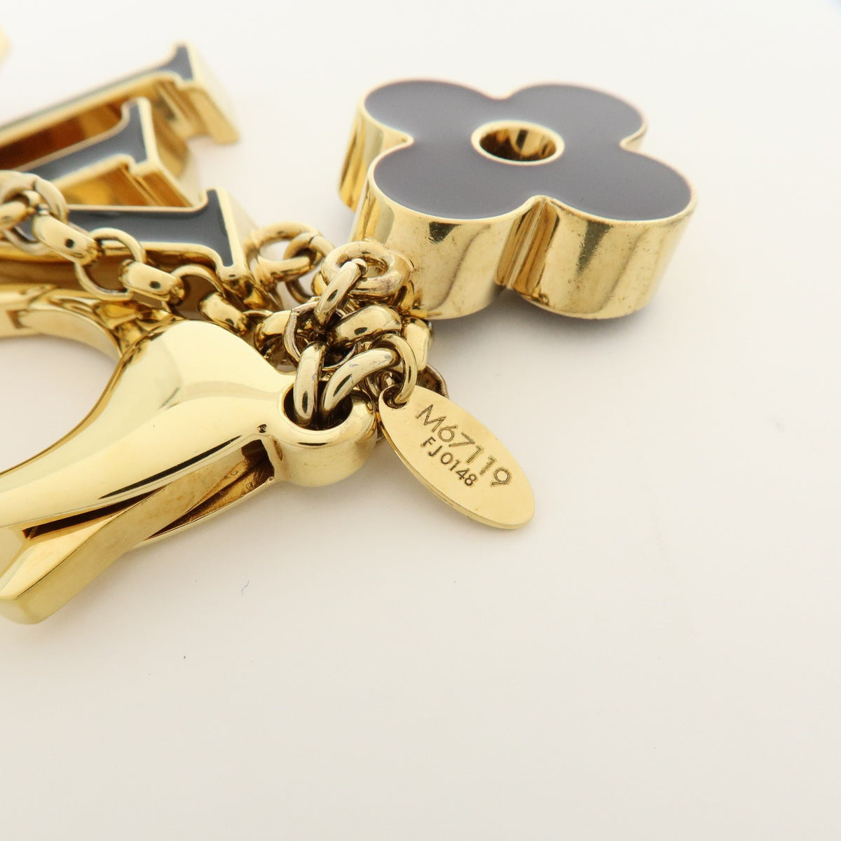 Louis Vuitton Fleur de Monogram Bag Charm Metal, Gold, Metal, Charm