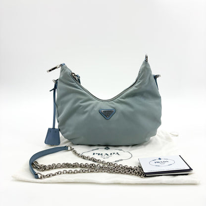 Prada Re-Edition 2005 Tessuto, Blue, Nylon, Shoulder Bag