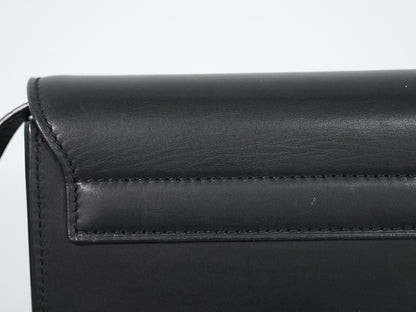 Saint Laurent Kaia Leather, Black, Leather, Shoulder Bag