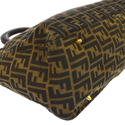 Fendi Vintage Top Handle Zucca canvas, Brown, Canvas, Tote Bag