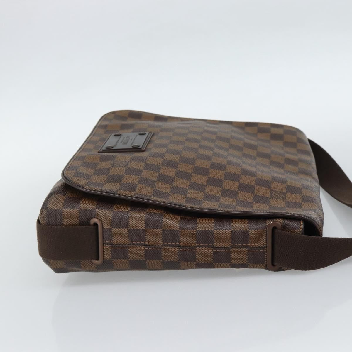Louis Vuitton Brooklyn Damier Ebene, Brown, Canvas, Shoulder Bag