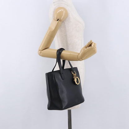 Christian Dior Vintage Lady Dior Leather, Black, Leather, Handbag