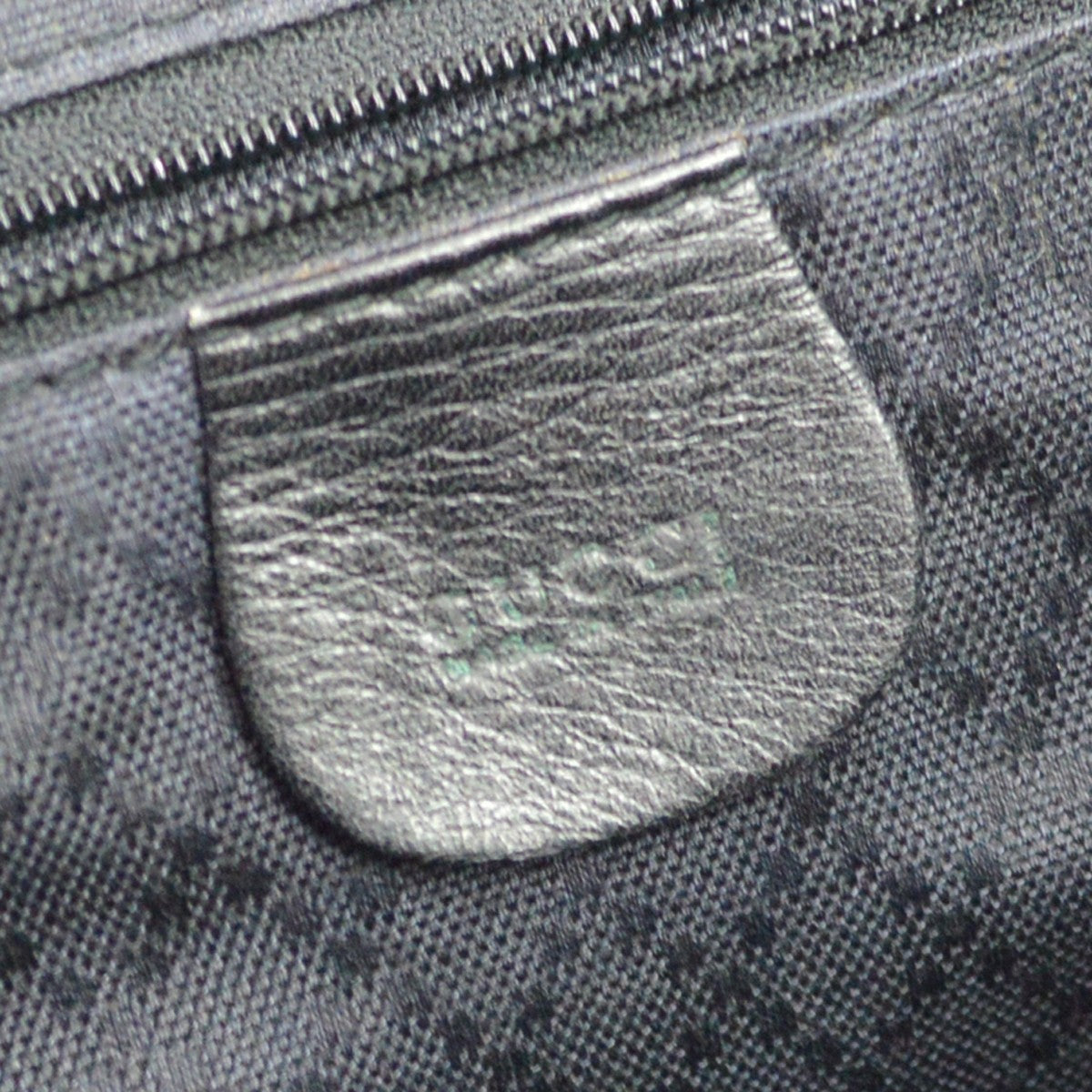 Gucci Vintage Bamboo Leather, Black, Leather, Backpack