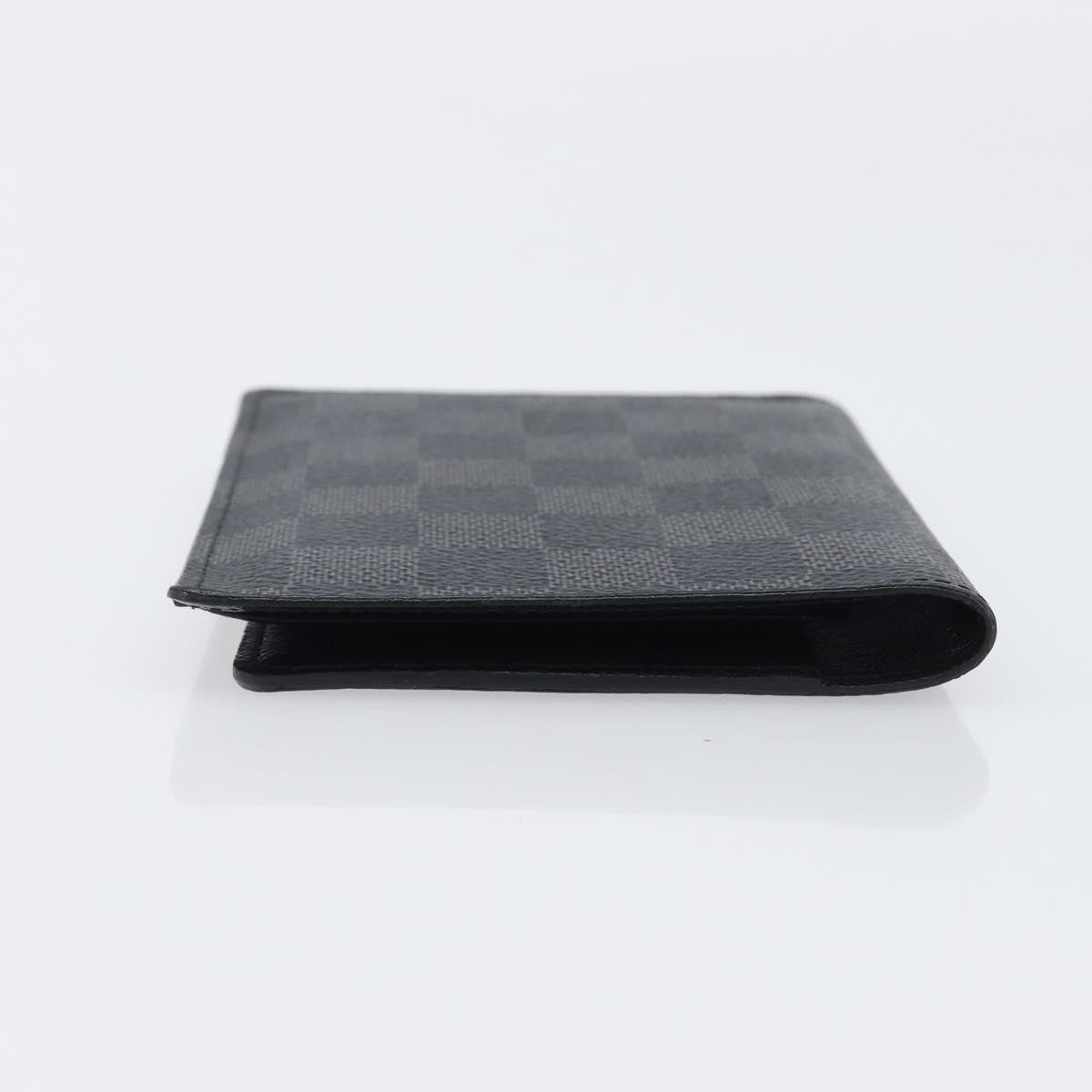 Louis Vuitton Passport Cover Damier Graphite, Gray, Canvas, Briefcase
