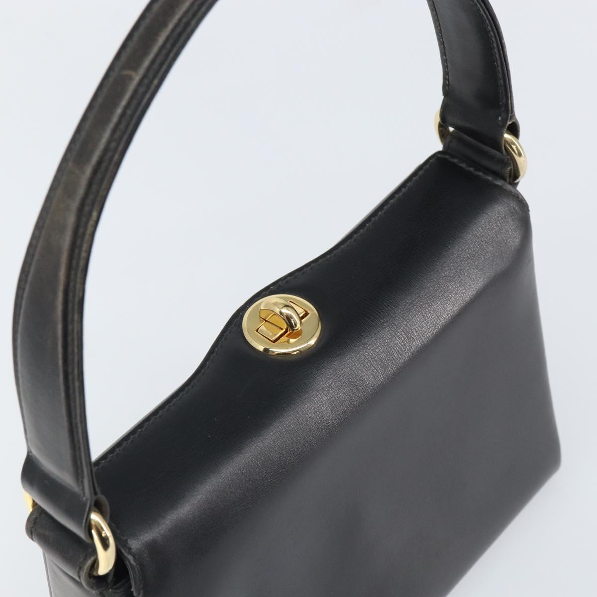 Gucci Vintage Handbag Leather, BLACK, LEATHER, Handbag