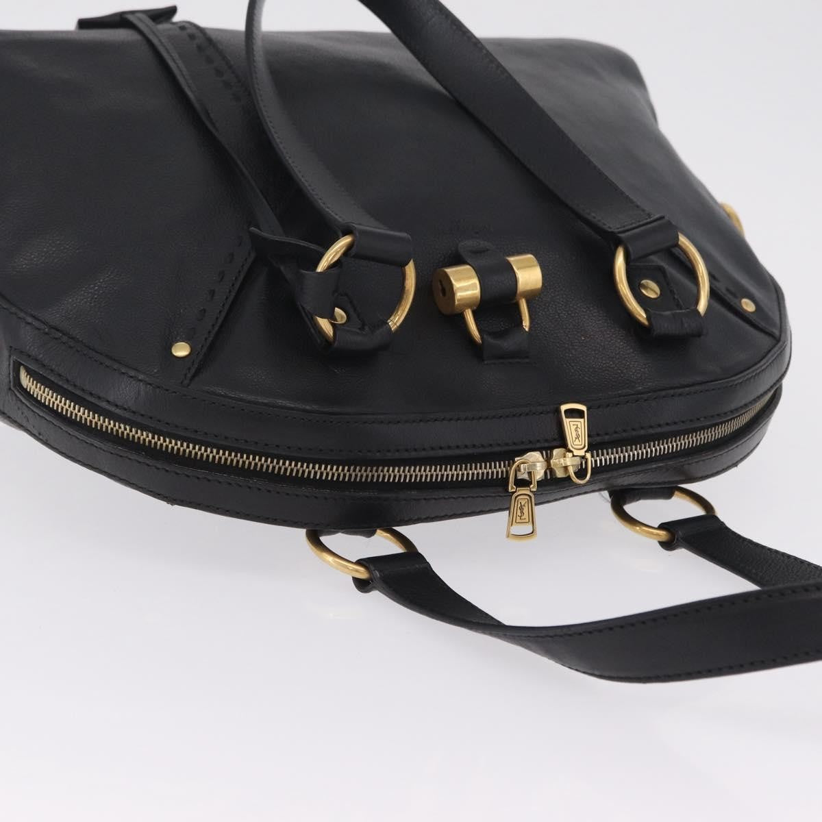 Saint Laurent Muse Leather, Black, Leather, Shoulder Bag