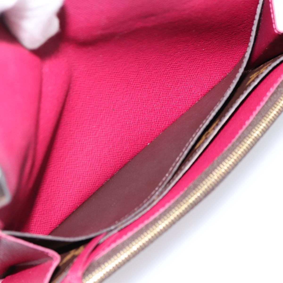 Louis Vuitton Emilie Monogram Canvas, Brown, Canvas, Wallet