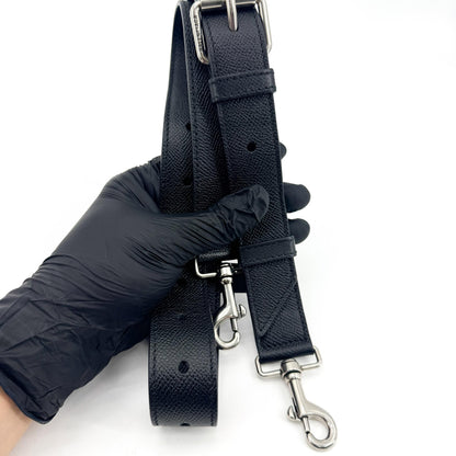 Balenciaga Hourglass Chain Leather, Black, Leather, Shoulder Bag