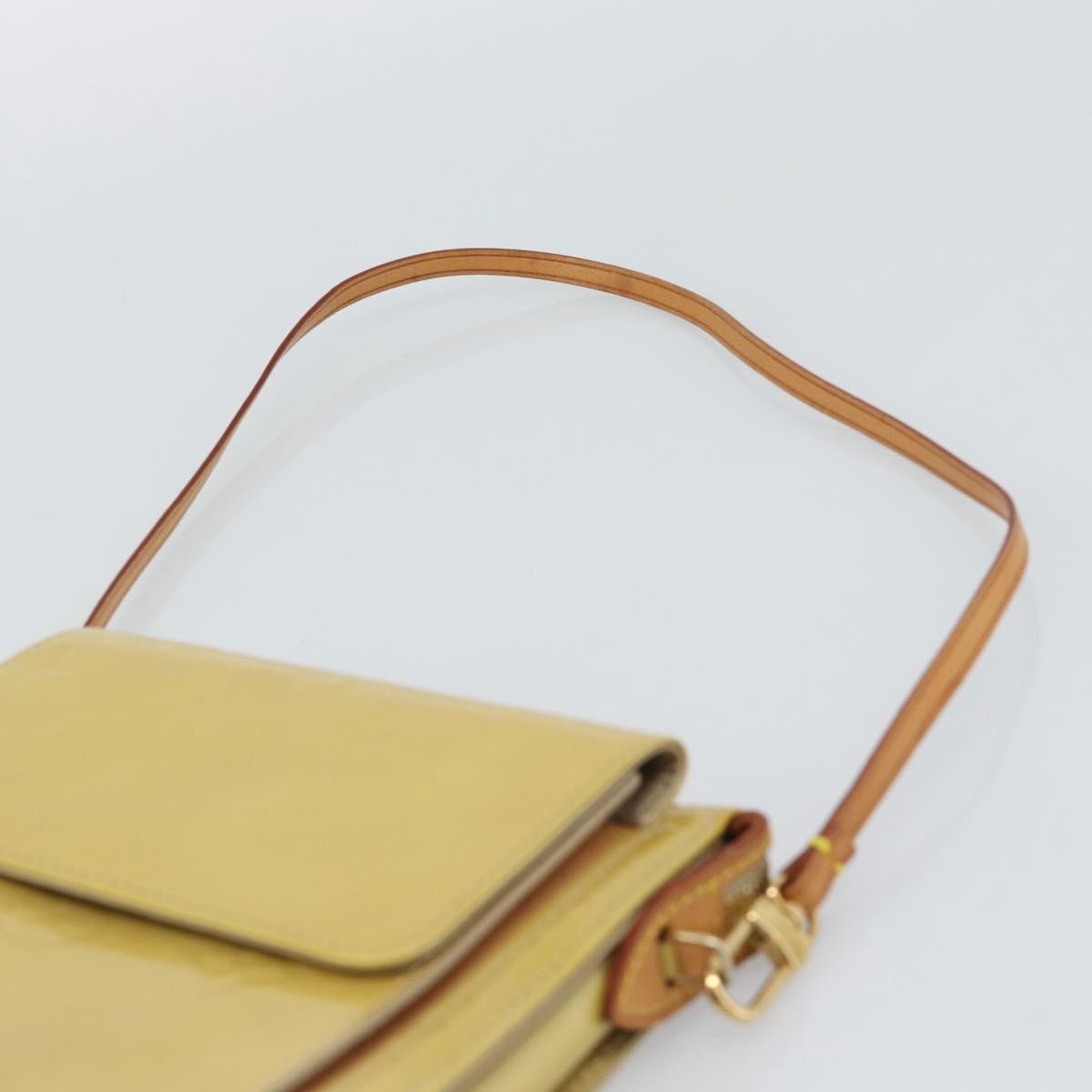 Louis Vuitton Mott Monogram Vernis, Beige, Patent Leather, Clutch