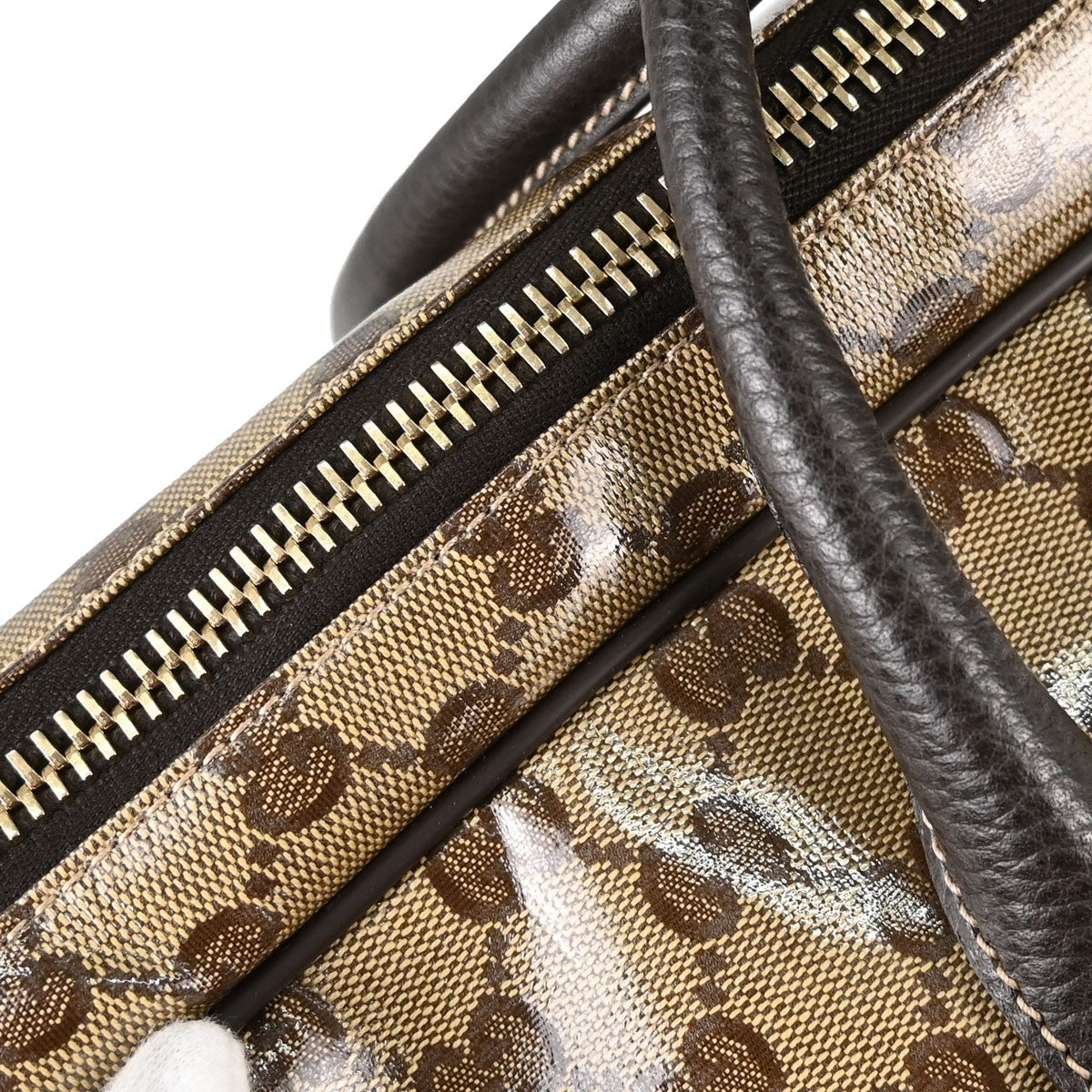 Gucci GG Top Handle GG Matelasse Leather, Beige, PVC, Tote Bag