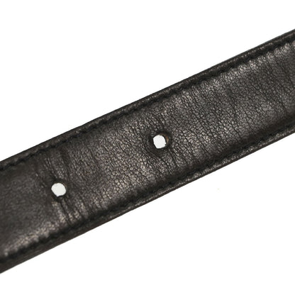 Chanel CC Turnlock Belt Leather, Black, Leather, Belt