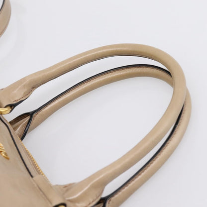 Miu Miu Convertible Bauletto Vitello Shine, Beige, Leather, Handbag