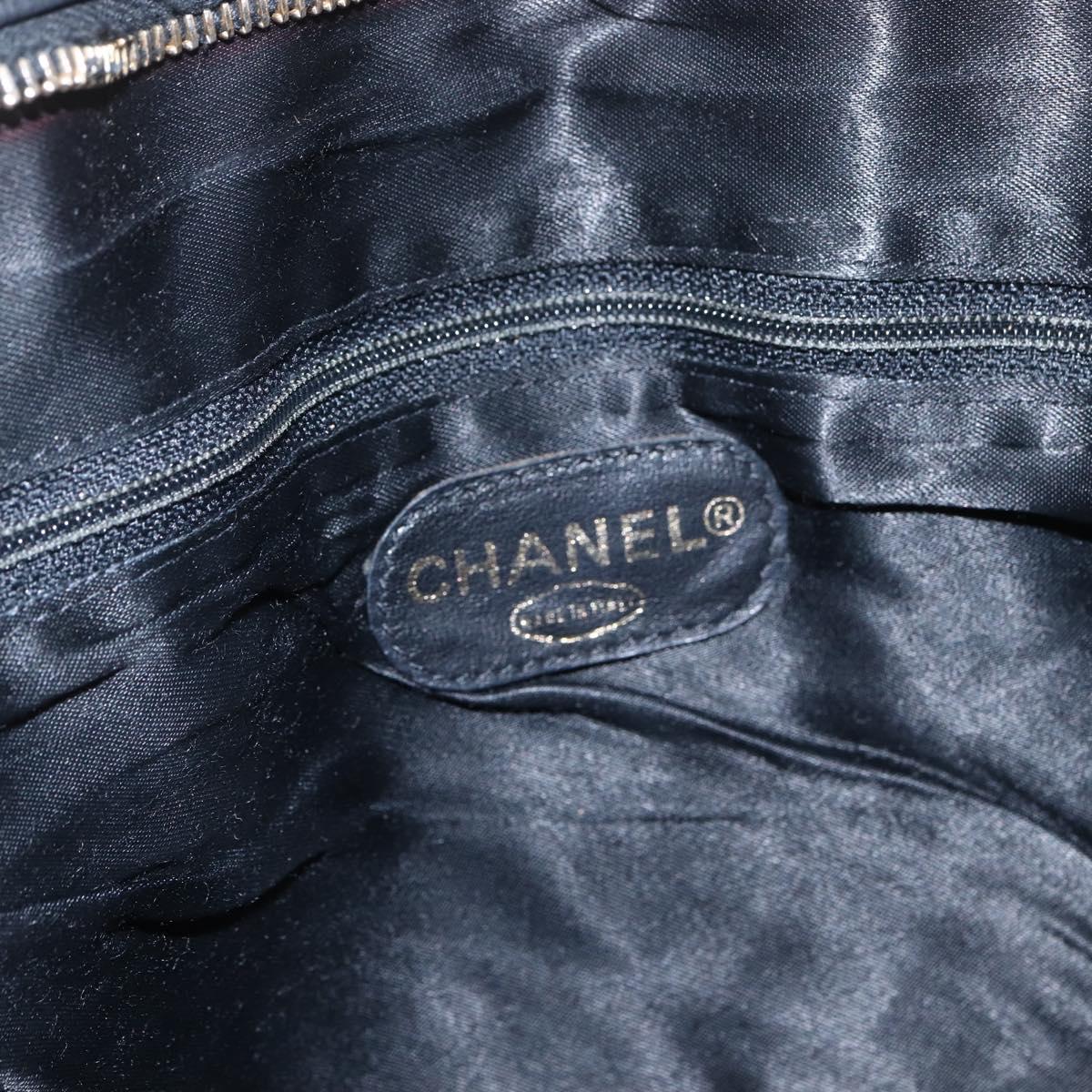 Chanel Grand Shopping Tote Quilted Calfskin, BLACK, LEATHER, Shoulder bag