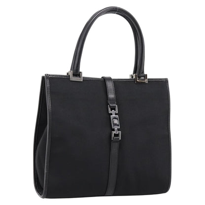 Gucci Jackie Canvas, Black, Canvas, Tote Bag