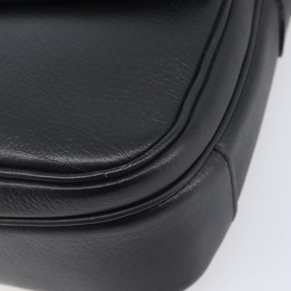 Gucci Shoulder Leather, Black, Leather, Shoulder Bag