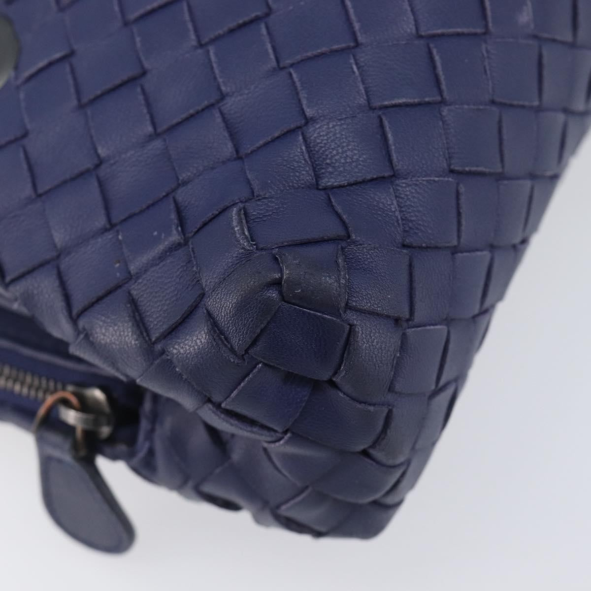 Bottega Veneta Compartment Chain Intrecciato Nappa, Blue, Leather, Shoulder Bag