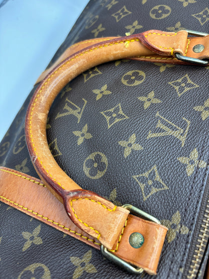 Louis Vuitton Keepall Monogram Canvas, Brown, Canvas, Travel Bag